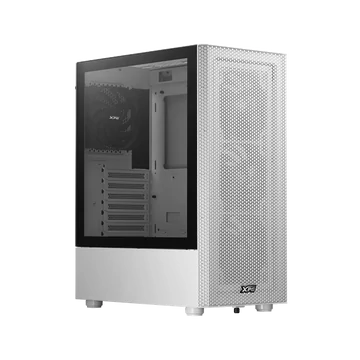 ADATA XPG Ház Midi ATX Valor MESH, 4x120mm ventilátor, Tápegység nélkül, üvegfalú, fehér