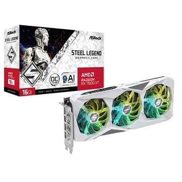 ASROCK Videokártya PCI-Ex16x AMD RX 7600 XT STEEL LEGEND 16GB DDR6 OC