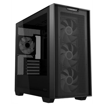 ASUS Ház A21 Plus, 750W (PRIME-750B-BLACK), Fekete, Üvegfalú