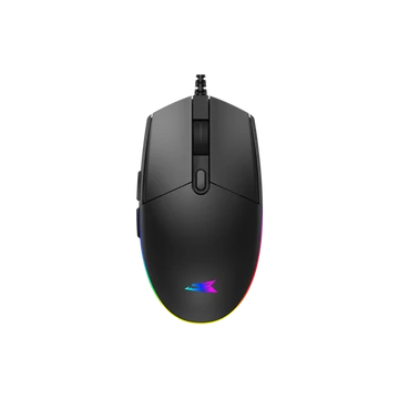 BARACUDA BGM-111B CRAB-B vezetékes gamer egér, 3600dpi, fekete