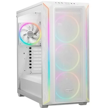 BE QUIET! Ház Midi ATX Shadow Base 800 FX Tápegység nélkül, Fehér Üvegfalú