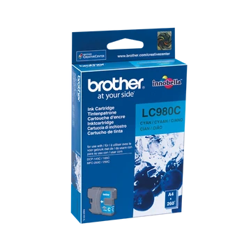 Brother Tintapatron LC980C, 260 oldal, Cián