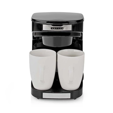 Butler kávéfőző, filteres kávé, 0,25 l, 2db porcelán csésze, 450W, fekete