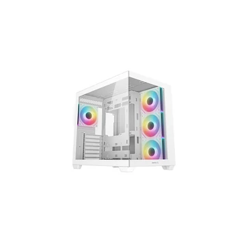 DEEPCOOL Ház ATX CG530 4F WH Tápegység nélkül, Fehér Üvegfalú