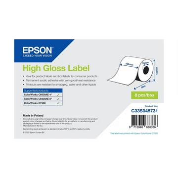 EPSON High Gloss Label Cont.R, 102mm x 58m