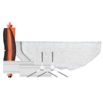 EZVIZ RE4P + RE5P + RE4CP robotporszívó gyári tartozék csomag, gördülő kefe, HEPA filter, oldal kefe, felmosó kendő