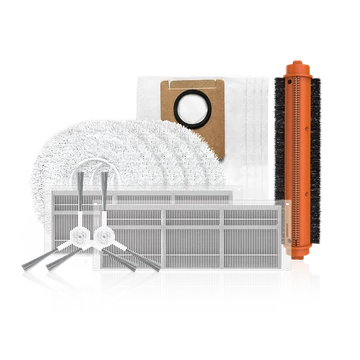 EZVIZ RS20 Pro dokkolós robotporszívó gyári tartozék csomag, 1db főkefe, 2db oldalkefe, 2db szűrő, 4db kendő 4db porzsák