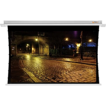 FUNSCREEN 106" (16:10) PREMIUM PLUS motoros Vetítővászon (álmennyezeti,oldalfeszített,Méret:260x156 Lát.méret:234x146cm)