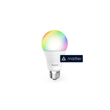 HAMA 176640, OKOS WIFI LED IZZÓ E27 RGBW,9W,MATTER