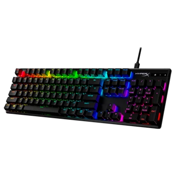 HP HYPERX vezetékes mechanikus gaming billentyűzet Alloy Origins PBT kék switch - amerikai lokalizáció