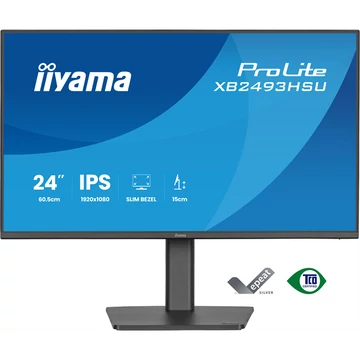 IIYAMA ProLite monitor, IPS, 23.8",1920x1080, 16:9, 350 cd/m˛, 1ms, 1500:1, HDMI/DisplayPort/USB
