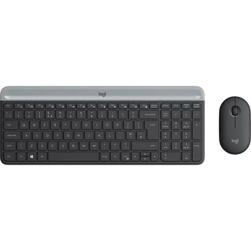 LOGITECH Billentyűzet + egér - MK470 Slim Vezeték Nélküli Combo, US