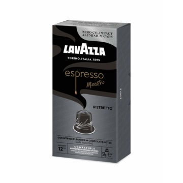 Lavazza Ristretto Nespresso kompatibilis alumínium kapszula csomag 10 db x 5.7g, intenzitás: 12/13