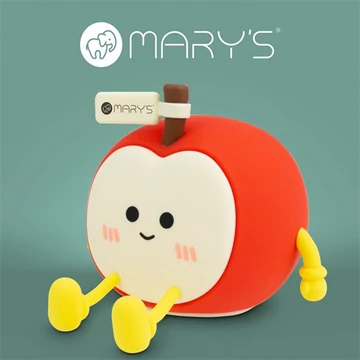 MARYS, MW61095, Éjszakai LED Lámpa, Alma, Akkumulátoros, USB kábellel , 0,6W, 3000K, Piros