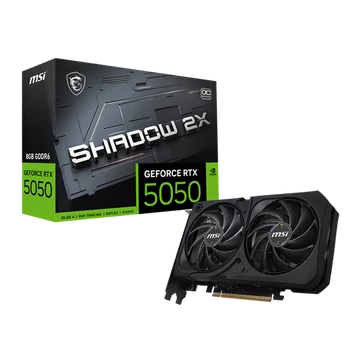 MSI Videokártya PCI-Ex16x nVIDIA RTX 5050 SHADOW 2X 8GB DDR6 OC BULK