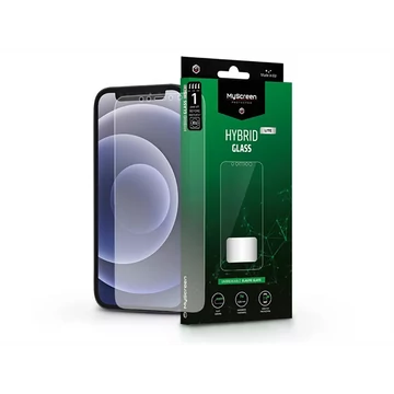 MyScreen Protector APPLE IPHONE 12 MINI RUGALMAS ÜVEG KÉPERNYŐVÉDŐ FÓLIA - HYBRID GLASS LITE - TRANSPARENT