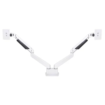MULTIBRACKETS Gaslift asztali rögzítő kétkaros konzol, 15-32",  fehér