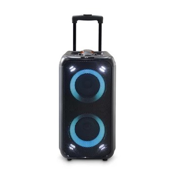 Nedis SPPT2480BK bluetooth hangszóró, hangfal, 2x 5.25" mélynyomó, 2 x 2" magassugárzó, 240W, 5 óra lejátszási idő, akku
