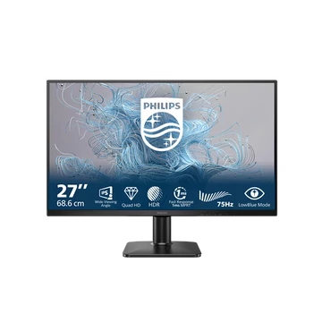 Philips IPS monitor 27" 27E2N1500L, 2560x1440, 16:9, 300cd/m2, 4ms, DisplayPort/HDMI, 75 Hz