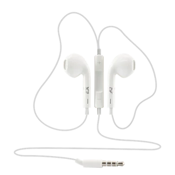 SBOX Füllhallgató, EARPHONES + MICROPHONE, White