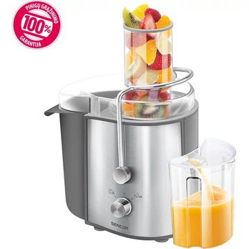 SENCOR SJE 1055SS Gyümölcscentrifuga, 2 sebességfokozat, 700ml, 800W, Inox