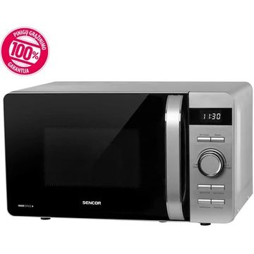 SENCOR SMW 5217SL Mikrohullámú sütő, 8 program, 17L, 800W, Szürke