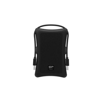 SILICON POWER 2.5" HDD USB 3.2 1TB Armor A30 ütésálló, Fekete