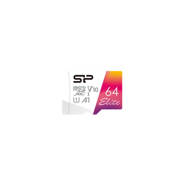 SILICON POWER Memóriakártya MicroSDXC 64GB CL10 UHS-I U1 V10 + adapter