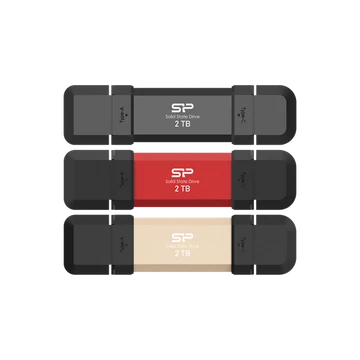 SILICON POWER Pendrive 1TB, DS72 USB 3.2 Gen2, Fekete