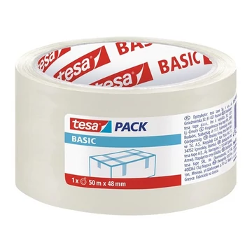 TESA Csomagolószalag, 48 mm x 50 m, TESA "58572", átlátszó