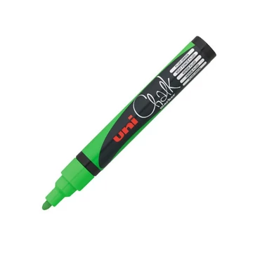 UNI Chalk Marker Pen PWE-5M Medium Bullet Tip - Fluorescent Green