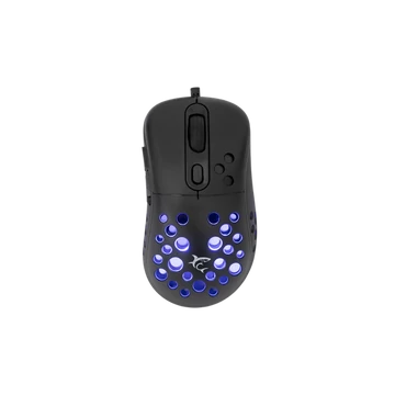 WHITE SHARK AZRAEL-B, GM-5013B gamer egér,6D, fekete, 7200 dpi, RGB