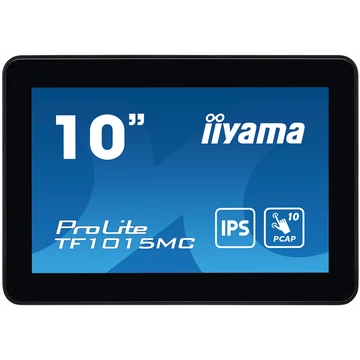 iiyama touch monitor, 10", 1280x800, 16:10, 425cd, 29ms, 800:1,VGA/HDMI/DP/LAN, Open frame, TF1015MC