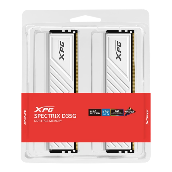 ADATA Memória DDR4 32GB 3200Mhz DIMM XPG XMP  RGB GAMMIX D35 (Kit of 2), White