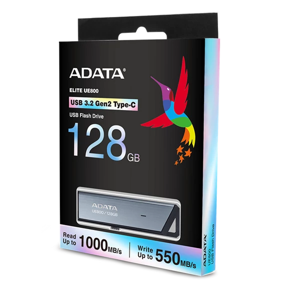 ADATA Pendrive 128GB, UE800, USB 3.2, Type-C