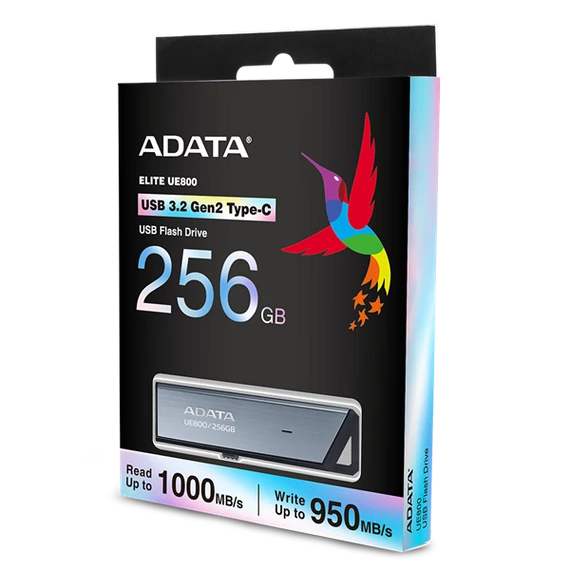 ADATA Pendrive 256GB, UE800, USB 3.2, Type-C