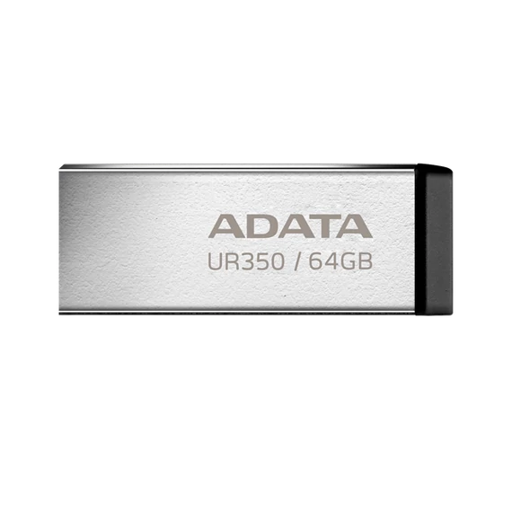ADATA Pendrive 64GB, UR350 USB 3.2, fémházas, fekete