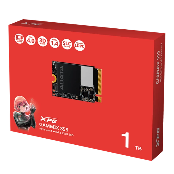 ADATA SSD M.2 2230 NVMe Gen4x4 1TB GAMMIX S55