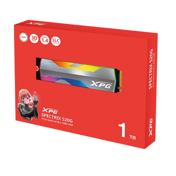 ADATA SSD M.2 2280 NVMe Gen4x4 1TB SPECTRIX S20G RGB