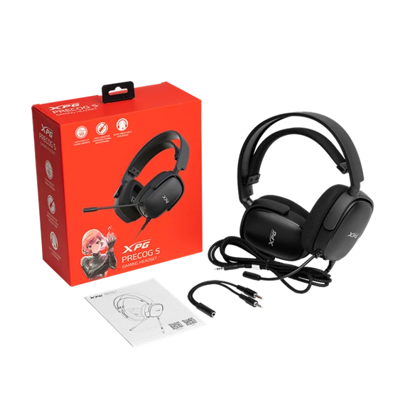 ADATA XPG Fejhallgató Precog S, 3,5mm Jack, Fekete