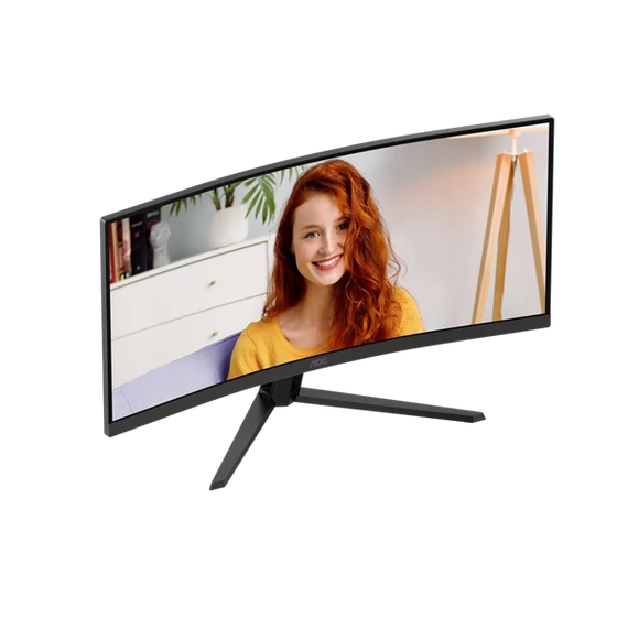 AOC Ívelt VA monitor 34" CU34B3E, 3440x1440, 21:9, 300cd/m2, 4ms, DisplayPort/HDMI