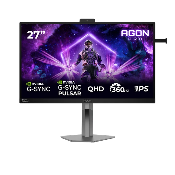 AOC IPS 360Hz Gaming monitor 27" AG276QSG2, 2560x1440, 16:9, 450cd/m2, 1ms, DP/3xHDMI/3xUSB-A/USB-B, hangszóró