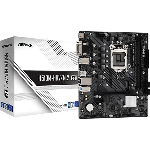 ASROCK Alaplap S1200 H510M-HDV/M.2 SE INTEL H470, mATX