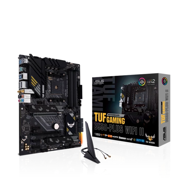 ASUS Alaplap AM4 TUF GAMING B550-PLUS WIFI II AMD B550, ATX