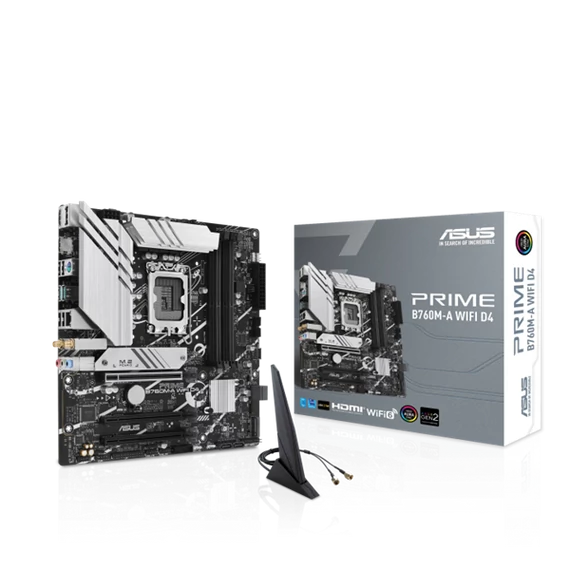 ASUS Alaplap S1700 PRIME B760M-A WIFI D4 INTEL B760, mATX