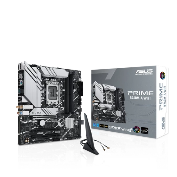 ASUS Alaplap S1700 PRIME B760M-A WIFI INTEL B760, mATX