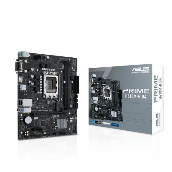 ASUS Alaplap S1700 PRIME H610M-R D4-SI INTEL H610, mATX