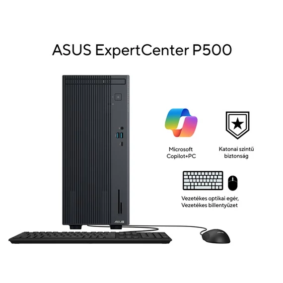 ASUS COM DT ExpertCenter P500SV-13420H0050, SFF, i5-13420H, 8GB, 512GB M.2, NOOS, Szürke