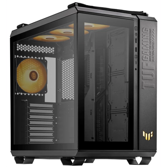 ASUS Ház TUF Gaming GT502 Plus, Tápegység nélkül, Fekete, Üvegfalú