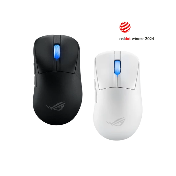 ASUS Vezetékes / Vezeték Nélküli egér ROG KERIS II ACE USB Optikai, Fehér 42000DPI